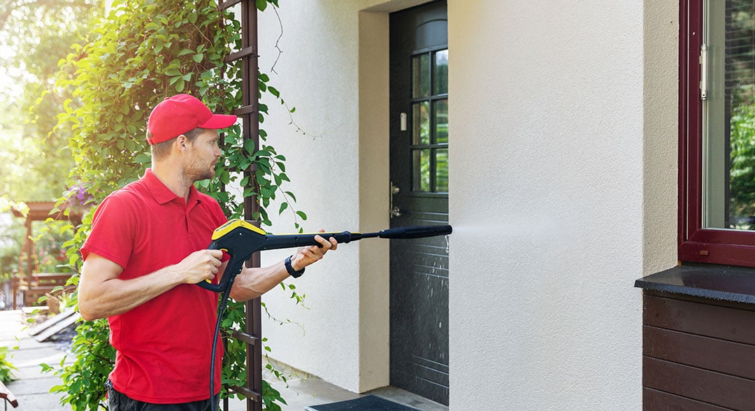 Nettoyage de façades et murets